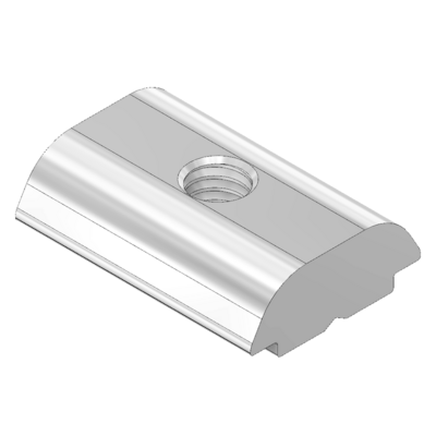 M4L-0 MODULAR SOLUTIONS ZINC PLATED FASTENER M4 LONG RECTANGLE NUT